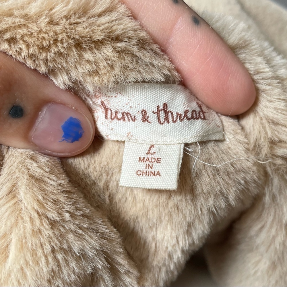 Beautiful and SOFT Black and Tan Faux Fur Jacket NWOT - Picture 5 of 5
